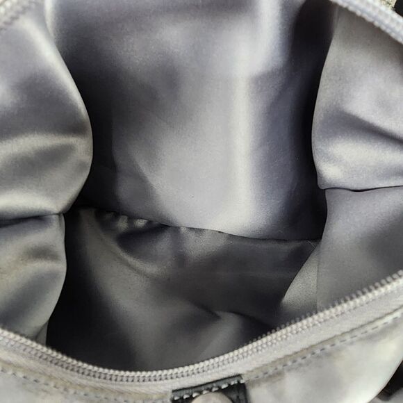 Coach Black Ashley Satchel Shoulder Bag Sateen Pleated Handbag Purse Pocketbook - Picture 5 of 16